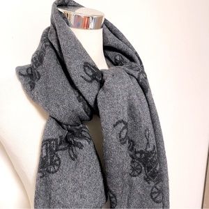 Coach Reversible Wool/Cashmere Scarf